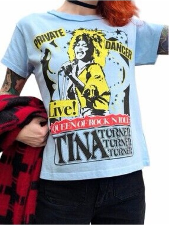 Daydreamer Tops - Daydreamer Tina Turner Private Dancer Live 1985 Girlfriend Tee Size Medium NWT